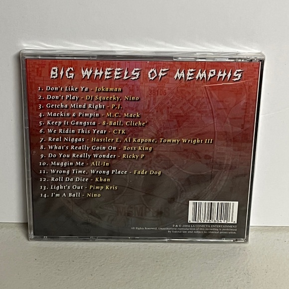 Vintage 2004 Big Wheels Of Memphis Platinum Edition CD Tenakee Boyz - Picture 2 of 7